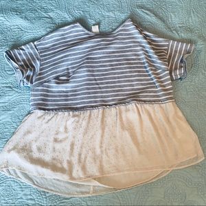 Cute Peplum Style Top, Size 1X